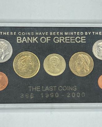 Set Monete Grecia "The Last Coins 1990-2000" - Ban