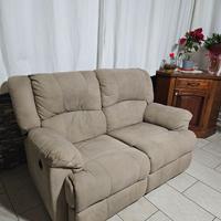 Divano 2 posti reclinabile elettricamente