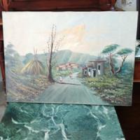 Quadro dipinto ad olio su tela 