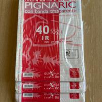 4 risme da 40 fogli Ricambi A4 Rinforzati a Righe