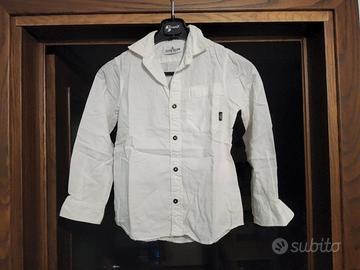 Stone Island junior camicia bianca 8 anni cotone