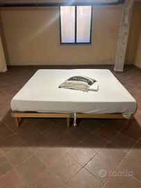 Letto matrimoniale 2x2m trasformabile in 2 letti