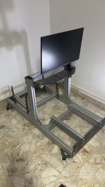 Postazione simulatore di guida profilati