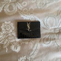 Portafoglio Ysl Nuovo Nero con effetto coccodrillo