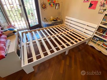 Letto matrimoniale francese doghe