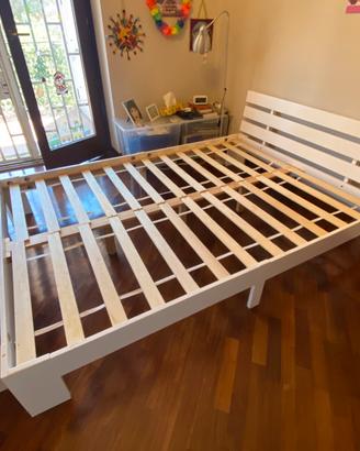Letto matrimoniale francese doghe