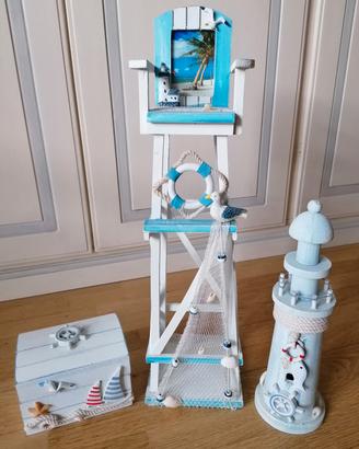 Set accessori in stile marina 
