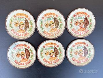 6 Sottobicchieri Vintage - Idriz Acquaviva