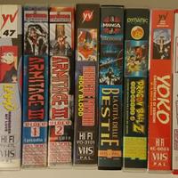 VHS videocassette anime cartoni animati film ecc