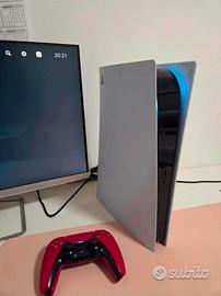 ps5 + controller rosso nuovo perfettamente funzion