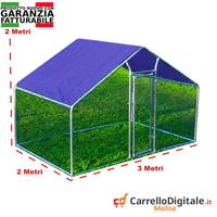 Gabbia per Polli 3x2m x 2mH-6mq - viola