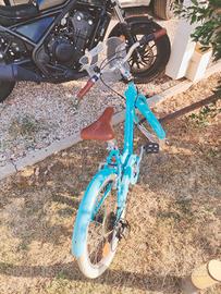 Bici bambina 4/7 anni con cambio e cestino