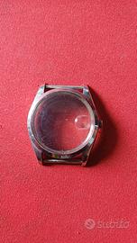 cassa rolex acciaio con vetro e corona ref 1500