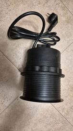 Multipresa da incasso colore nero