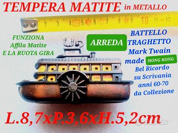 Temperamatite Gioco Barca M.Twain Locomotiva Auto