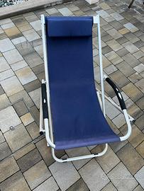 Sedia sdraio pieghevole in alluminio