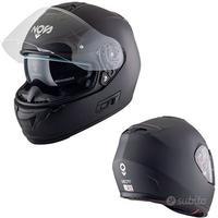 CASCO INTEGRALE MOTO NOS NS7F NERO FIBRA DI VETRO