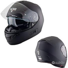 CASCO INTEGRALE MOTO NOS NS7F NERO OPACO FIBRA DI 