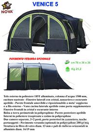 NR 3 TENDE DA CAMPEGGIO 5 POSTI MAXI IGLOO