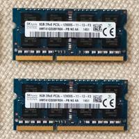 2 banchi RAM Hynix 8GB 2Rx8 PC3L 12800S (16GB tot)