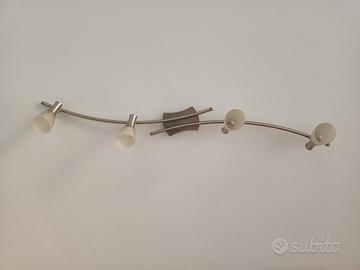 lampadario con 4 faretti alogeni