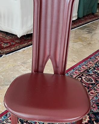 Sedie design moderno cuoio/pelle