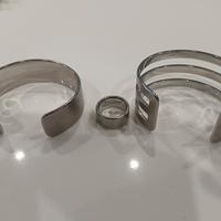 2 bracciali ed un anello di ZABLE s.steel 