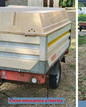 Carrello Appendice Ellebi con capote rigida+sponde