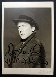 Donald Sutherland, Autografo Originale - LOA