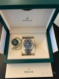 Rolex date just 41 mm blu