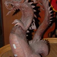 Drago in legno di teak 