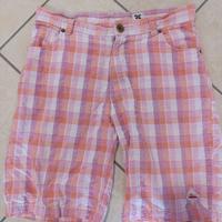 Pantaloncini bermuda Hot Buttered a quadri arancio