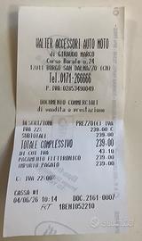 Casco usato una sola volta,acquistato il 4/6/2026.