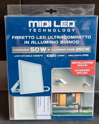 faretto led potente 50W come 250W