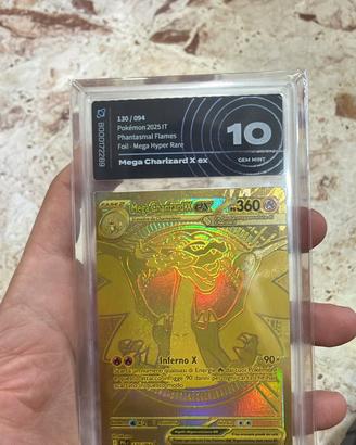 Mega charizard x ex gold