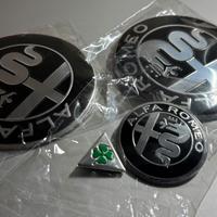 Loghi Alfa Romeo nero/argento