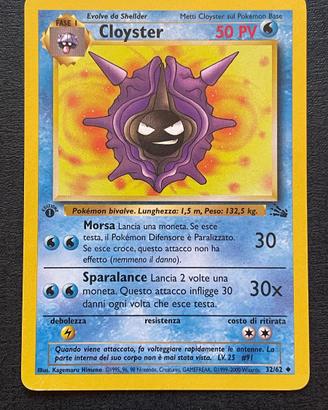 Cloyster 32/62 1 Edizione Fossil 2000
