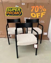 Sedia sfoderabile Falconera kave home nera
