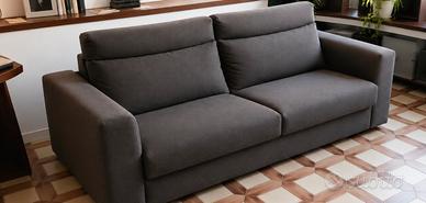 Divano letto 3/4 posti grigio antracite