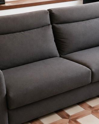 Divano letto 3/4 posti grigio antracite