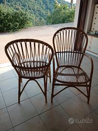 sedie in bambù 