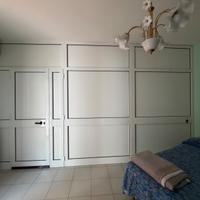 Pannello divisorio con porta pvc