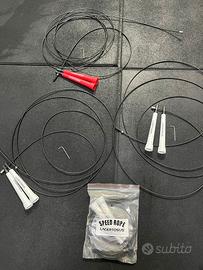LACERTOSUS Speed rope corde per saltare N4 pezzi 