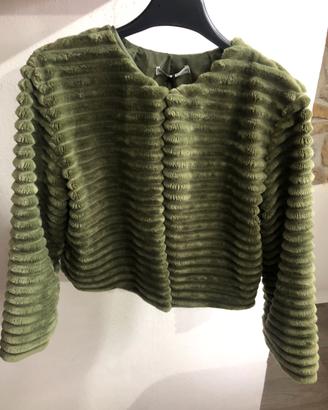 Cappotto corto colore verde ( tag- XS)