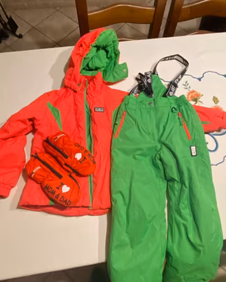 Tuta sci bambino 5/6 anni + scarponcini + omaggio