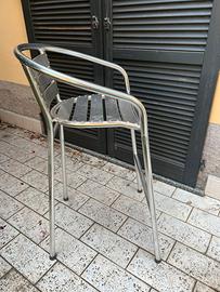 Sedie alte in alluminio