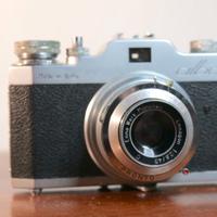 Alba macchina fotografica fine anni 50