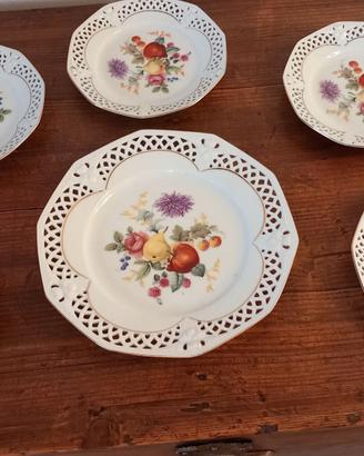 piatti da parete vintage dipinti