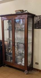 Credenza legno e vetro