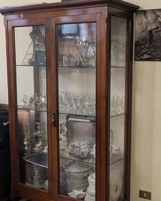 Credenza legno e vetro
